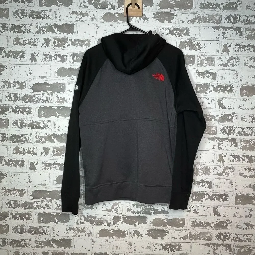 The north face | mens full zip black and gray hoodie